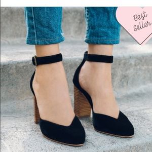 Soludos Collette Heel - black velvet